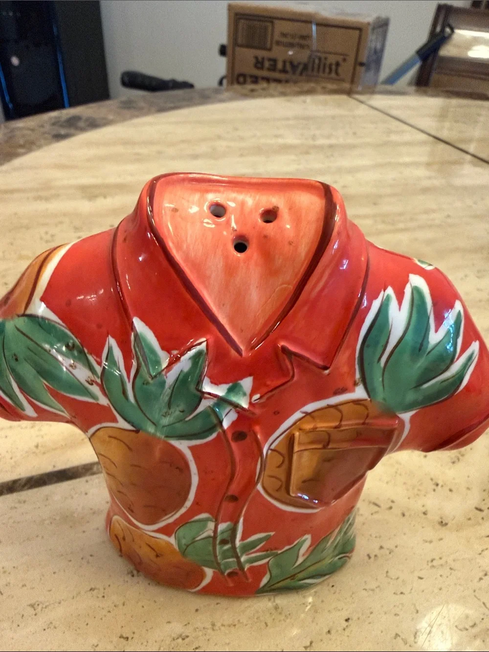 Vintage clay art salt and pepper